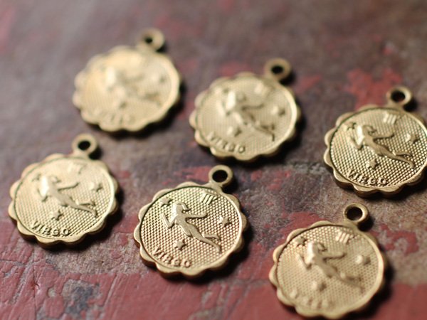 画像2: 在庫限り★星座のチャーム【 Virgo　おとめ座　】2個 (2)