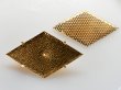 画像2: ジャパンヴィンテージ　シャワーブローチ金具【菱形ゴールド】1セット (2)