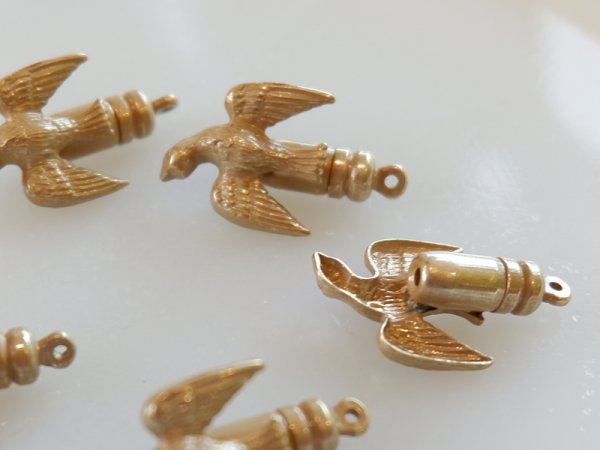 画像2: 当店加工 ミリアムハスケル風【ドーブ】ピンキャッチ　1個 (2)